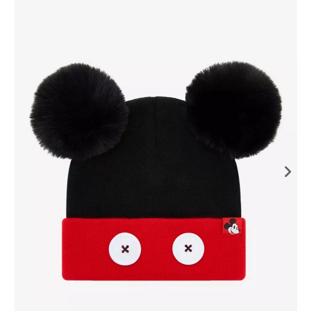 DISNEY MICKEY MOUSE POM POM YOUTH BEANIE BOX LUNCH EXCLUSIVE NWT